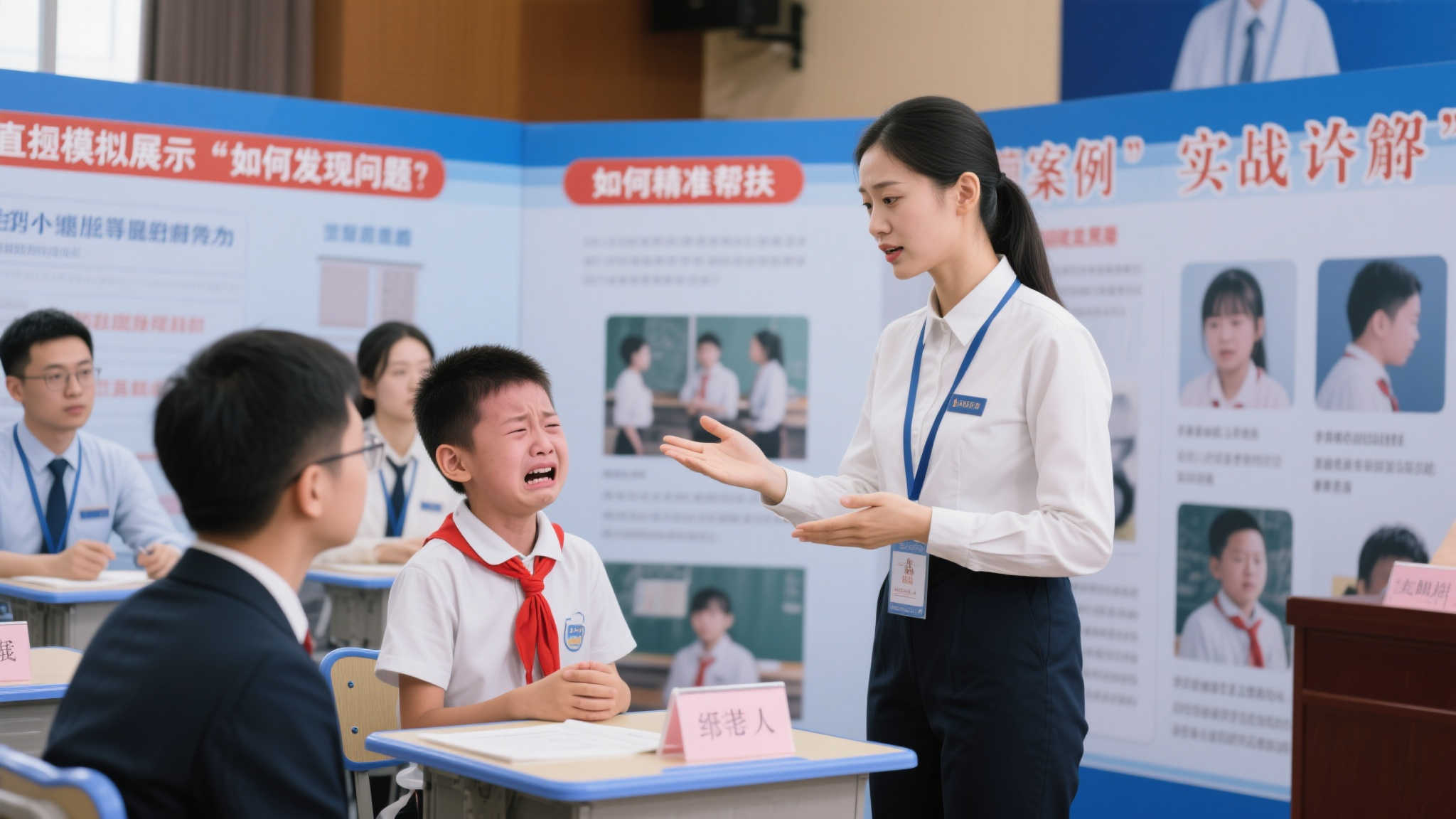 通过设置模拟案例，让参与者更加直观地展示